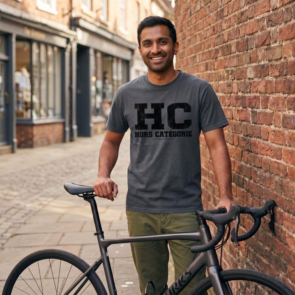 HC Hors Catégorie Tour T‑Shirt — Denim lifestyle