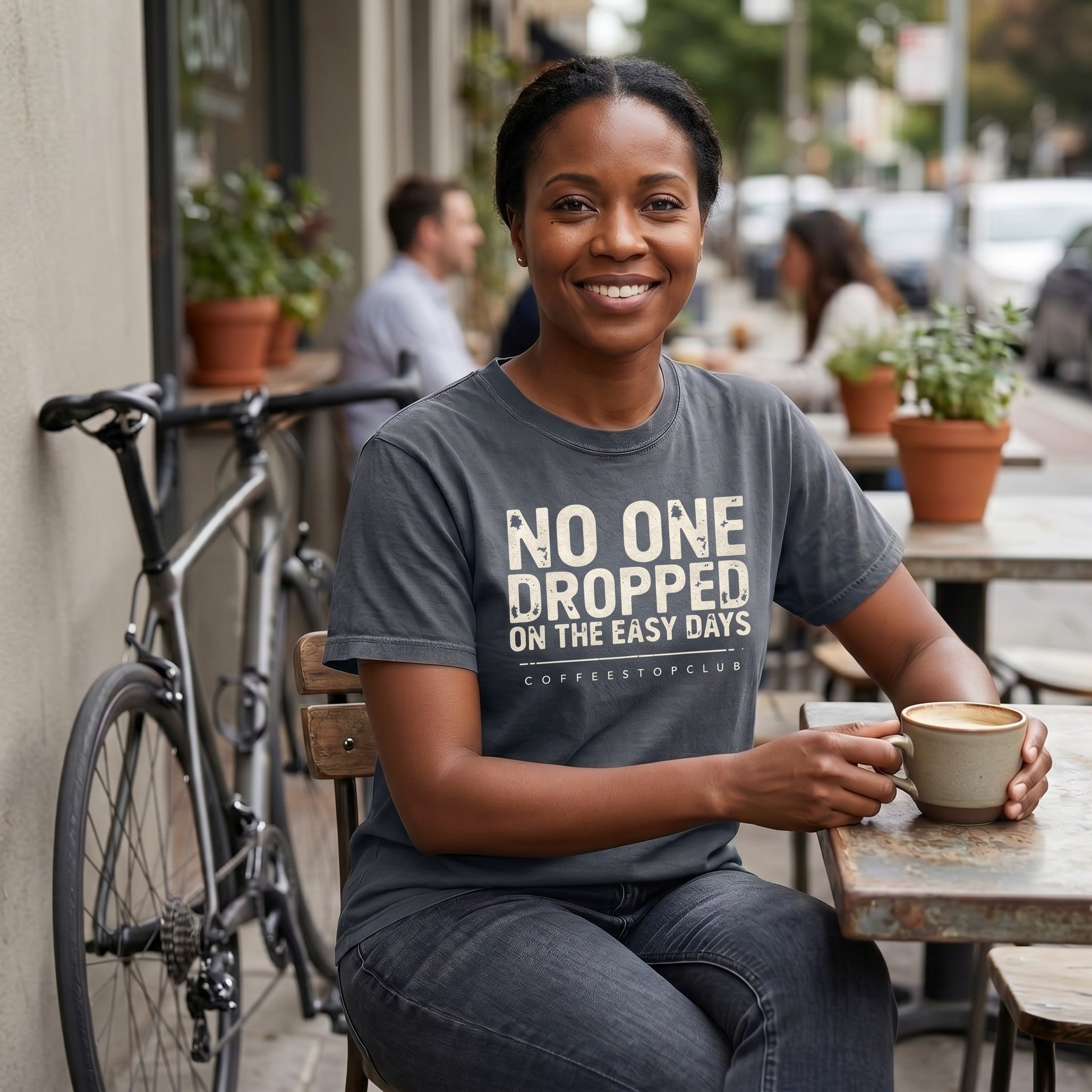 No-one Dropped T‑Shirt — Denim lifestyle