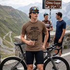 Maillot Croissant Cyclist T-Shirt — Espresso lifestyle