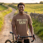 Radio Check 5Km Tour T‑Shirt — Espresso lifestyle