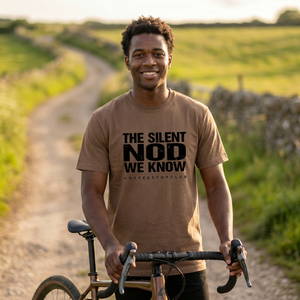 Silent Nod T‑Shirt — Espresso lifestyle