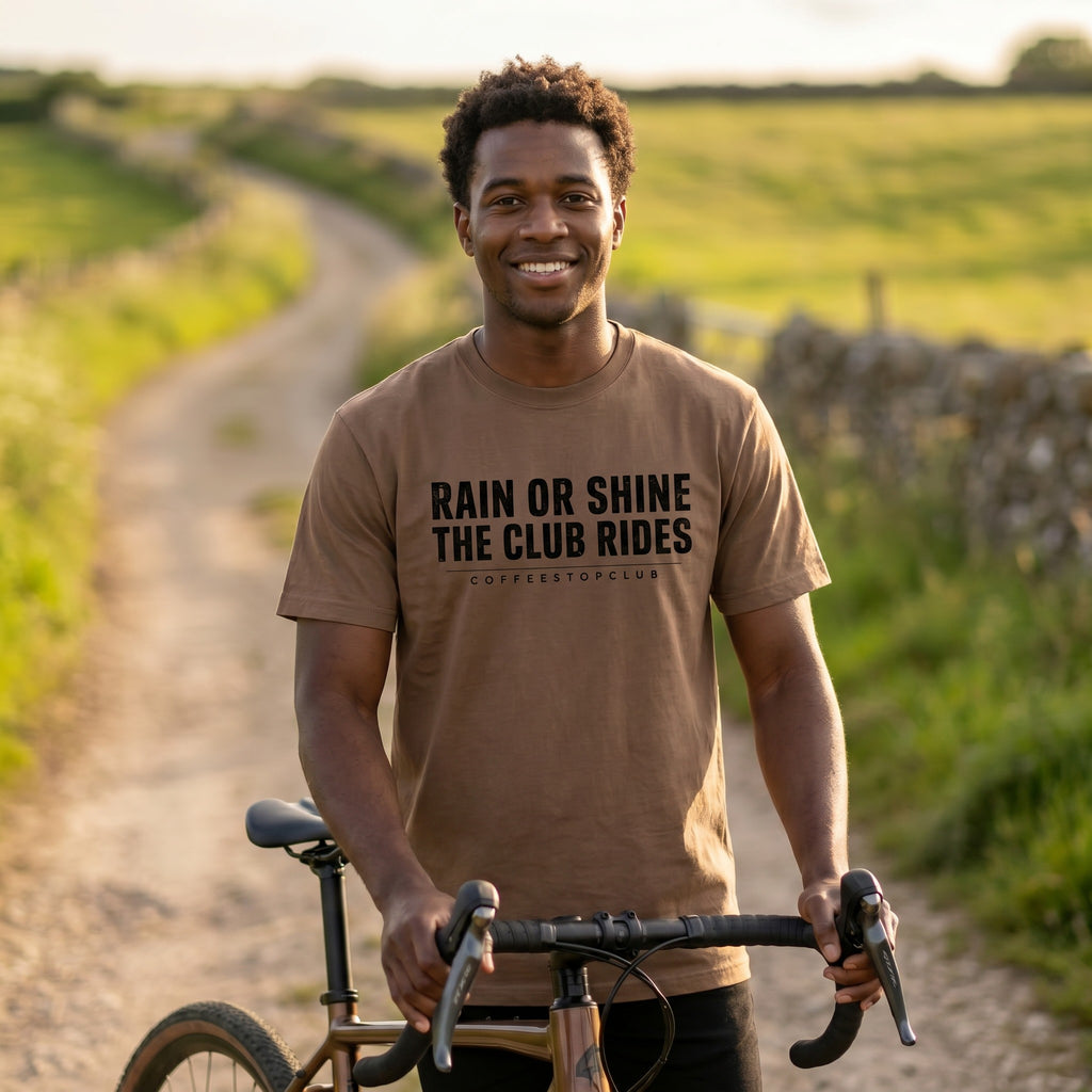 The Club Rides... T‑Shirt — Espresso lifestyle