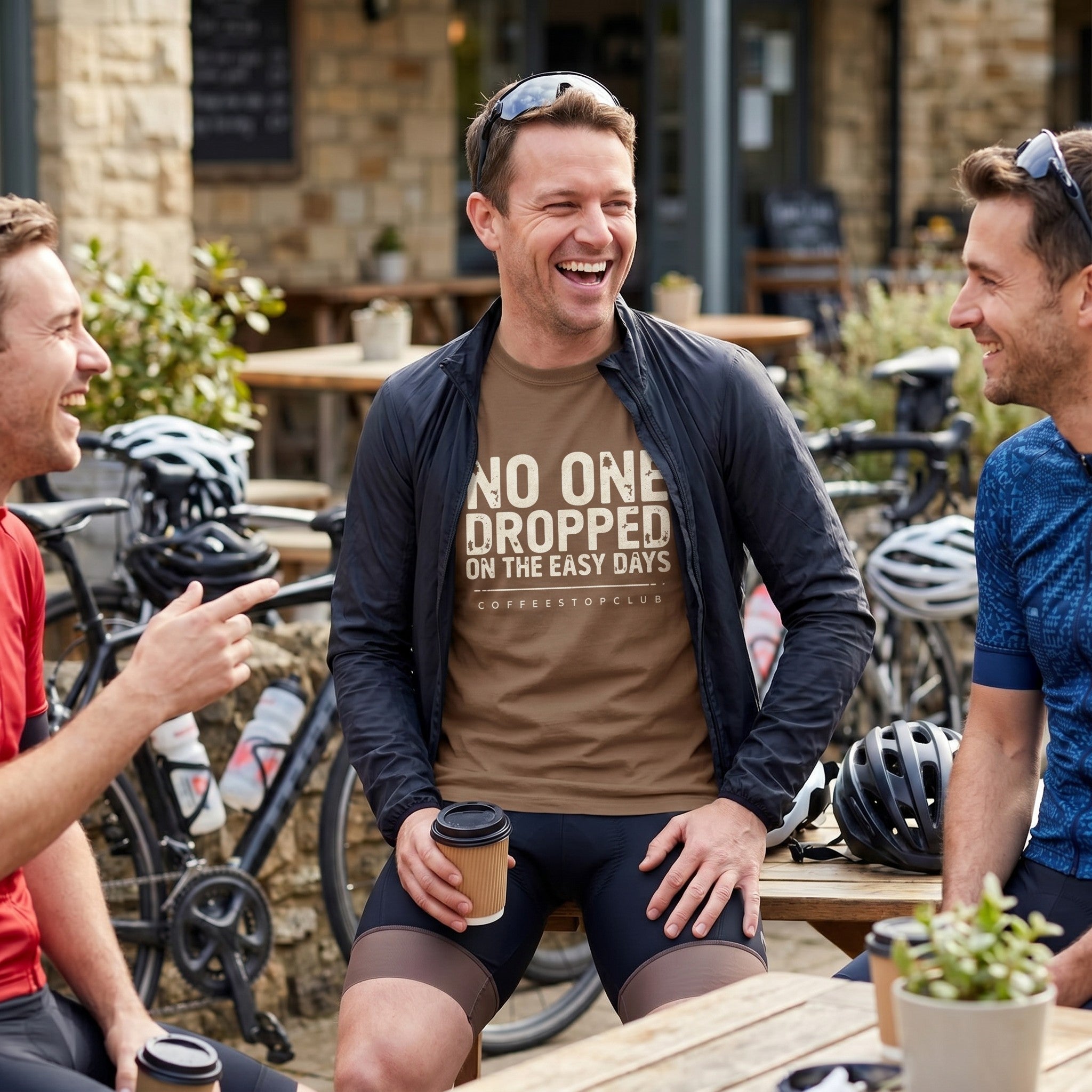 No-one Dropped T‑Shirt — Espresso lifestyle