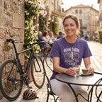 Bean There Cycling T-Shirt — Grape lifestyle