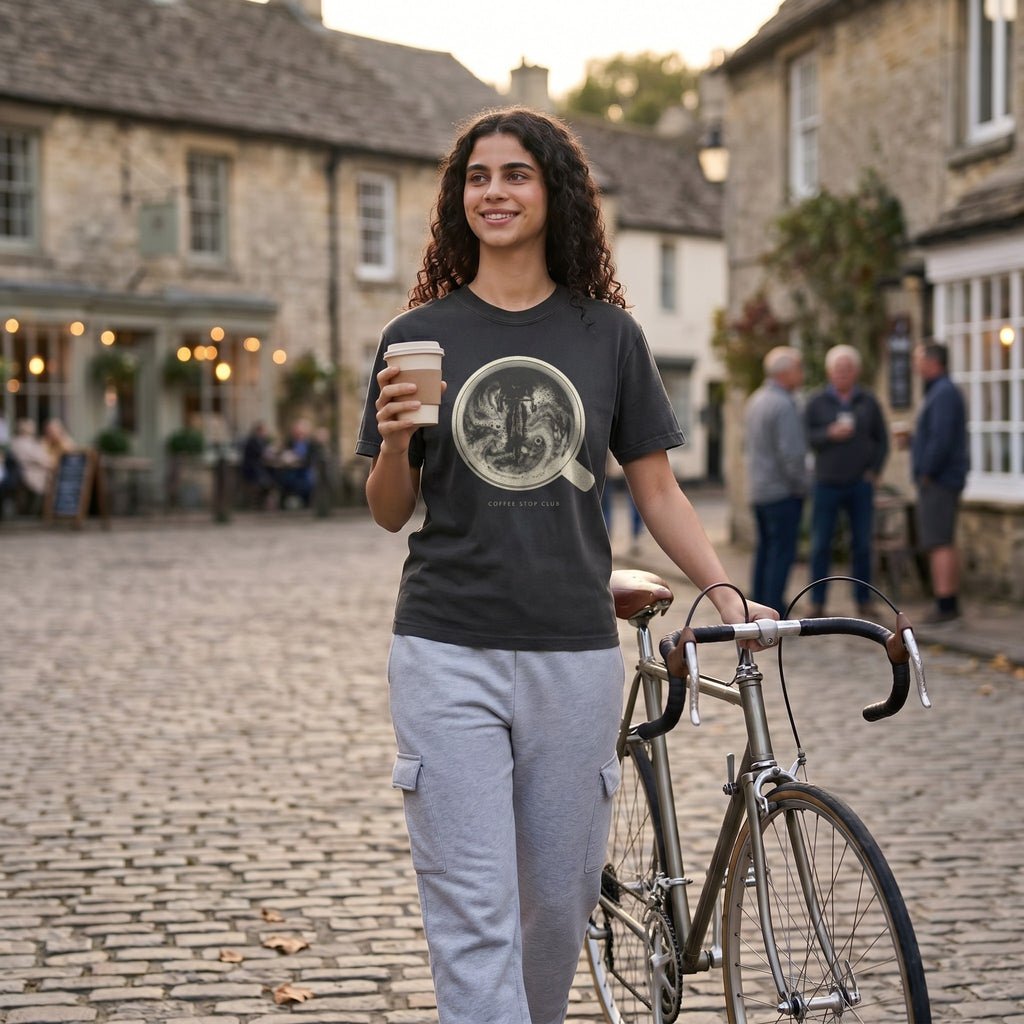 Crema de la Crema Cycling T-Shirt — Graphite lifestyle