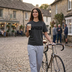 The Cake is Waiting T‑Shirt — Graphite lifestyle