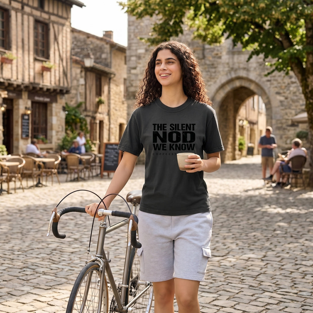 Silent Nod T‑Shirt — Graphite lifestyle