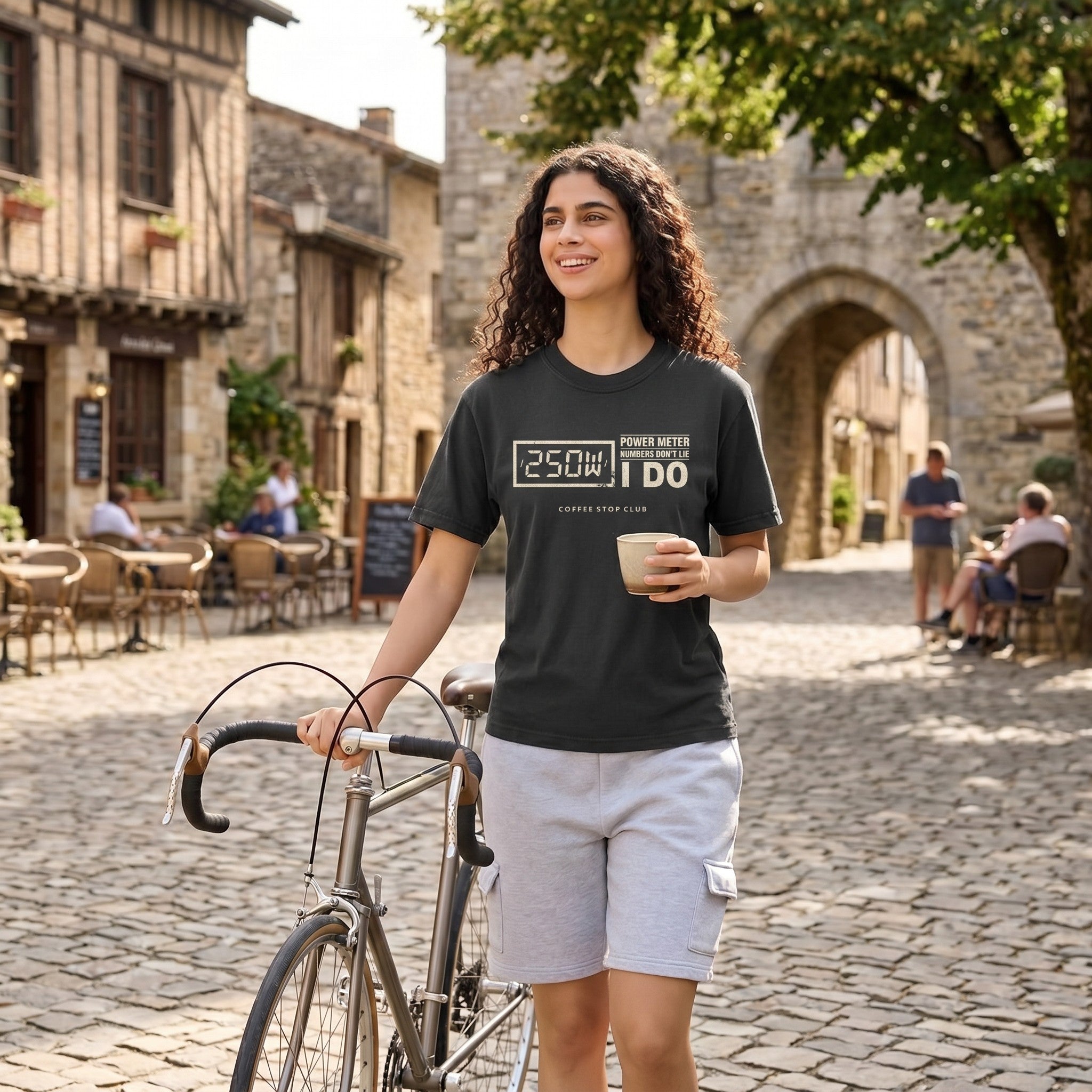 250 Watts T‑Shirt — Graphite lifestyle