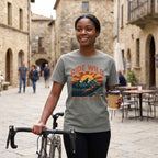 Ride Wild Cycling T-Shirt — Grey lifestyle