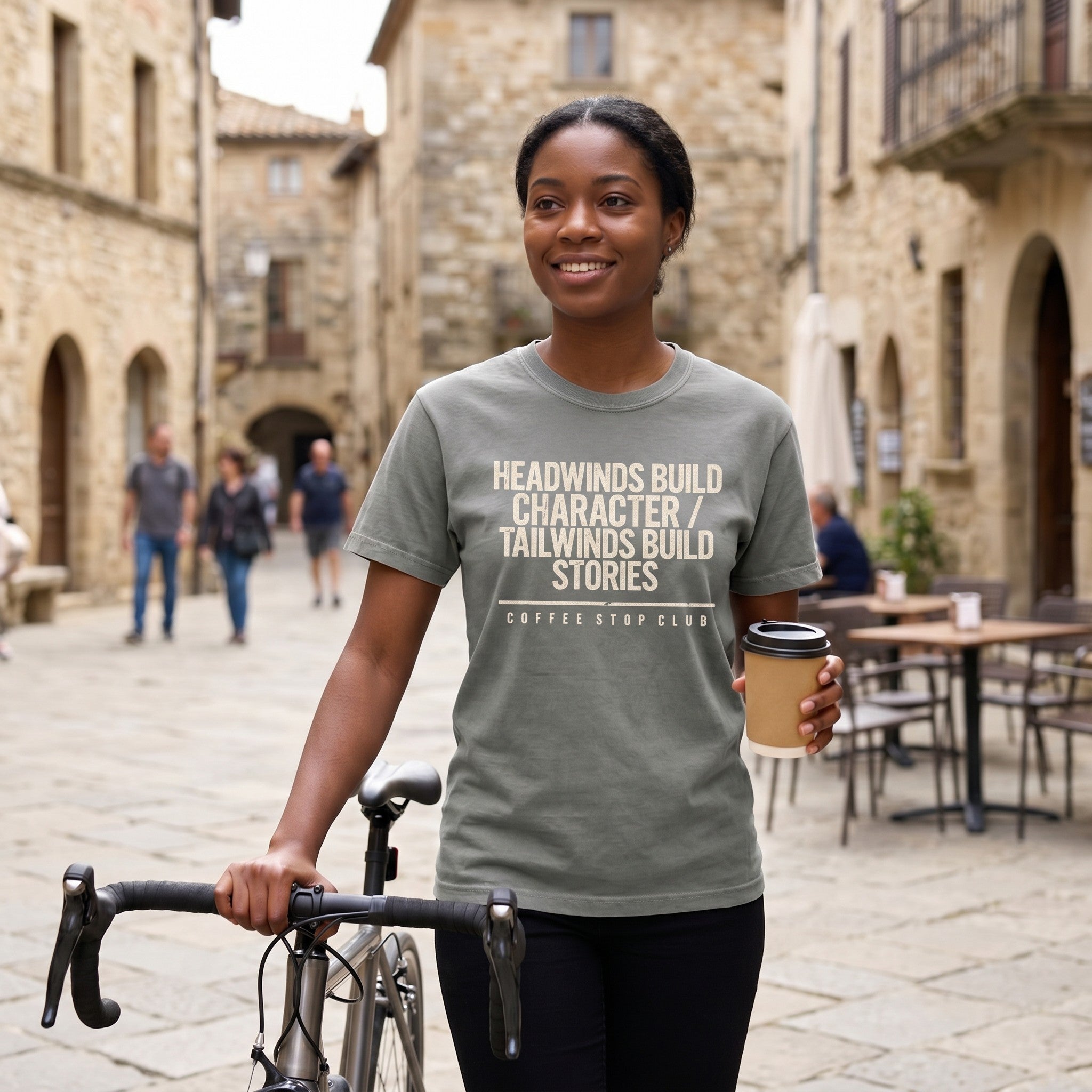 Headwinds Build Character T‑Shirt — Grey lifestyle