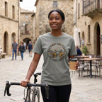 Ride Early Eat Flaky T-Shirt — Grey lifestyle