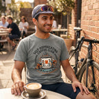 Self-Deprecating Cyclist T-Shirt — Grey lifestyle