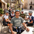 Crosswinds & No Friends Cycling T-Shirt — Grey lifestyle