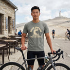 Nessie Surfaces Cycling T-Shirt — Grey lifestyle