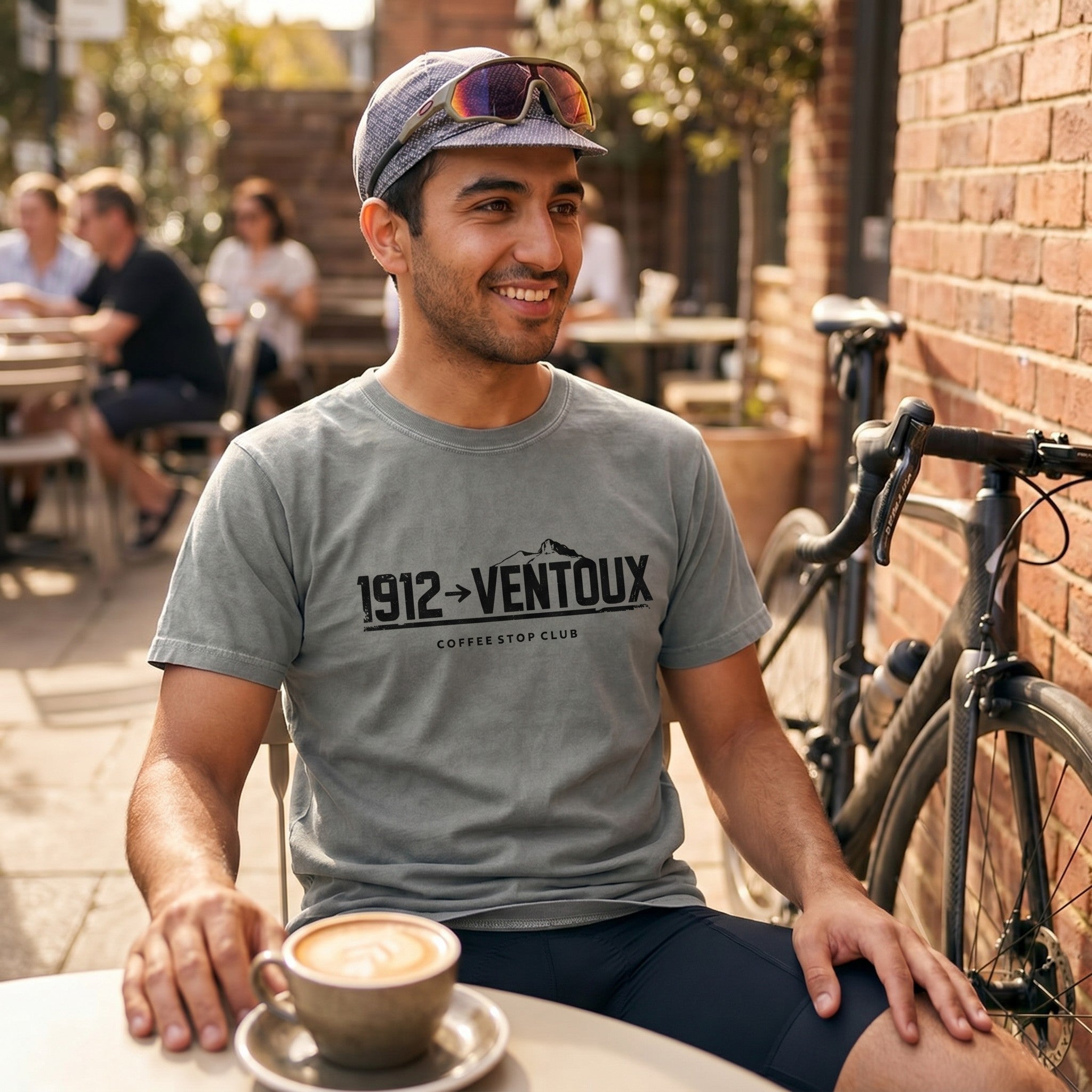 1912 --> Ventoux Tour T-Shirt — Grey lifestyle