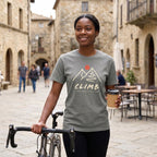 Climb Cycling T-Shirt — Grey lifestyle
