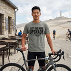 One More Upgrade Cycling T-Shirt — Grey lifestyle