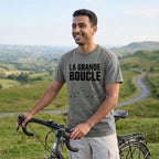 Grande Boucle TdF Cycling T-Shirt — Grey lifestyle