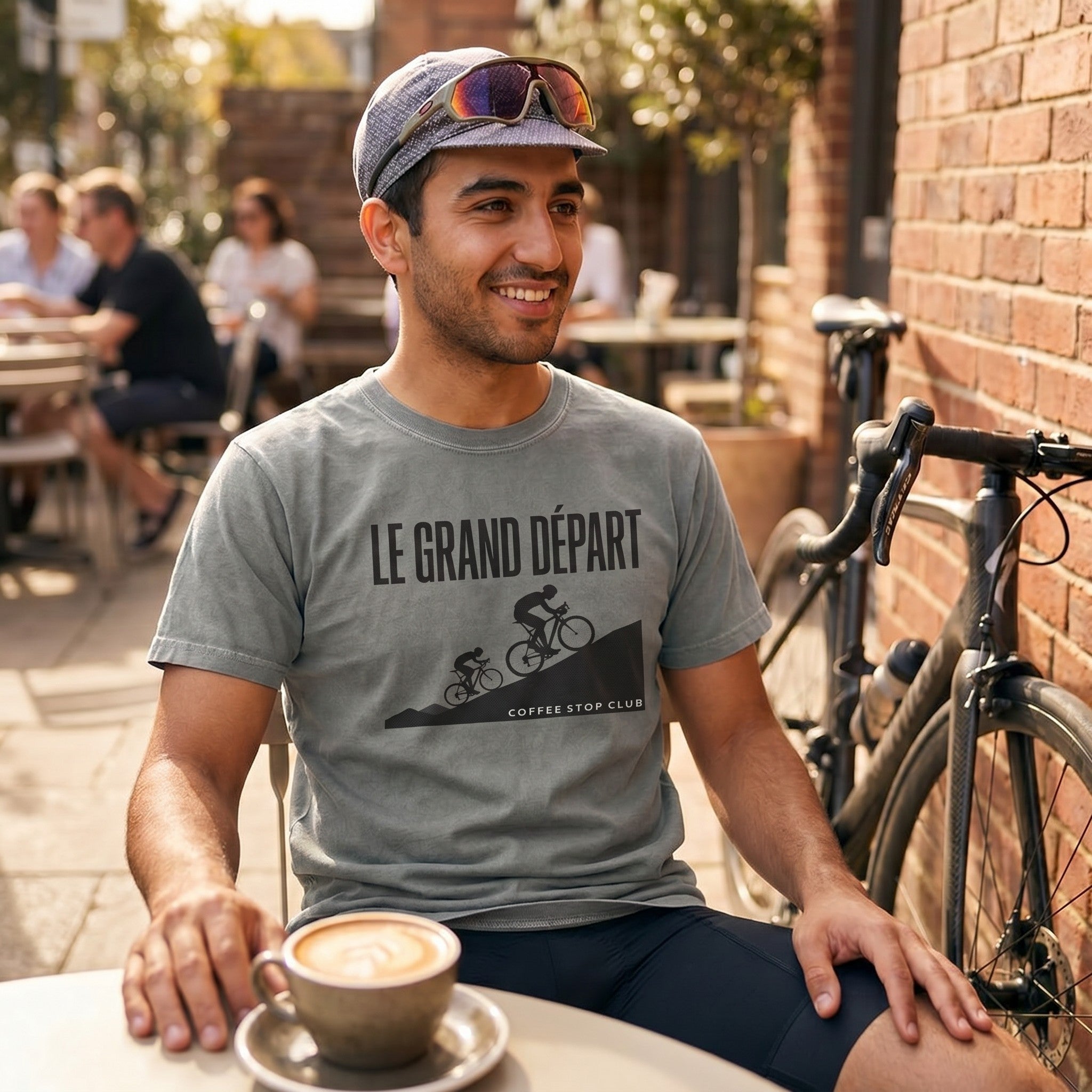 Le Grand Depart T-Shirt — Grey lifestyle