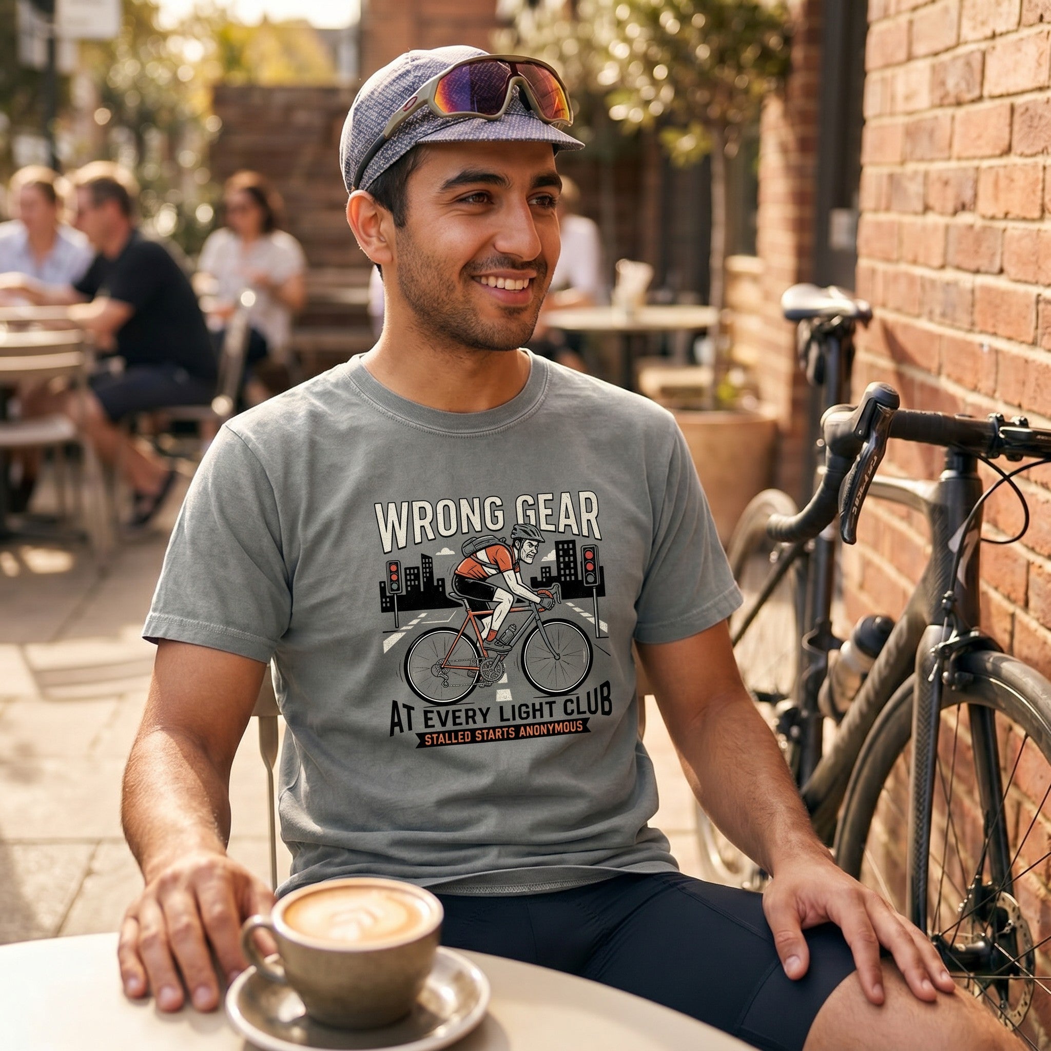 Wrong Gear at Light T-Shirt — Grey lifestyle