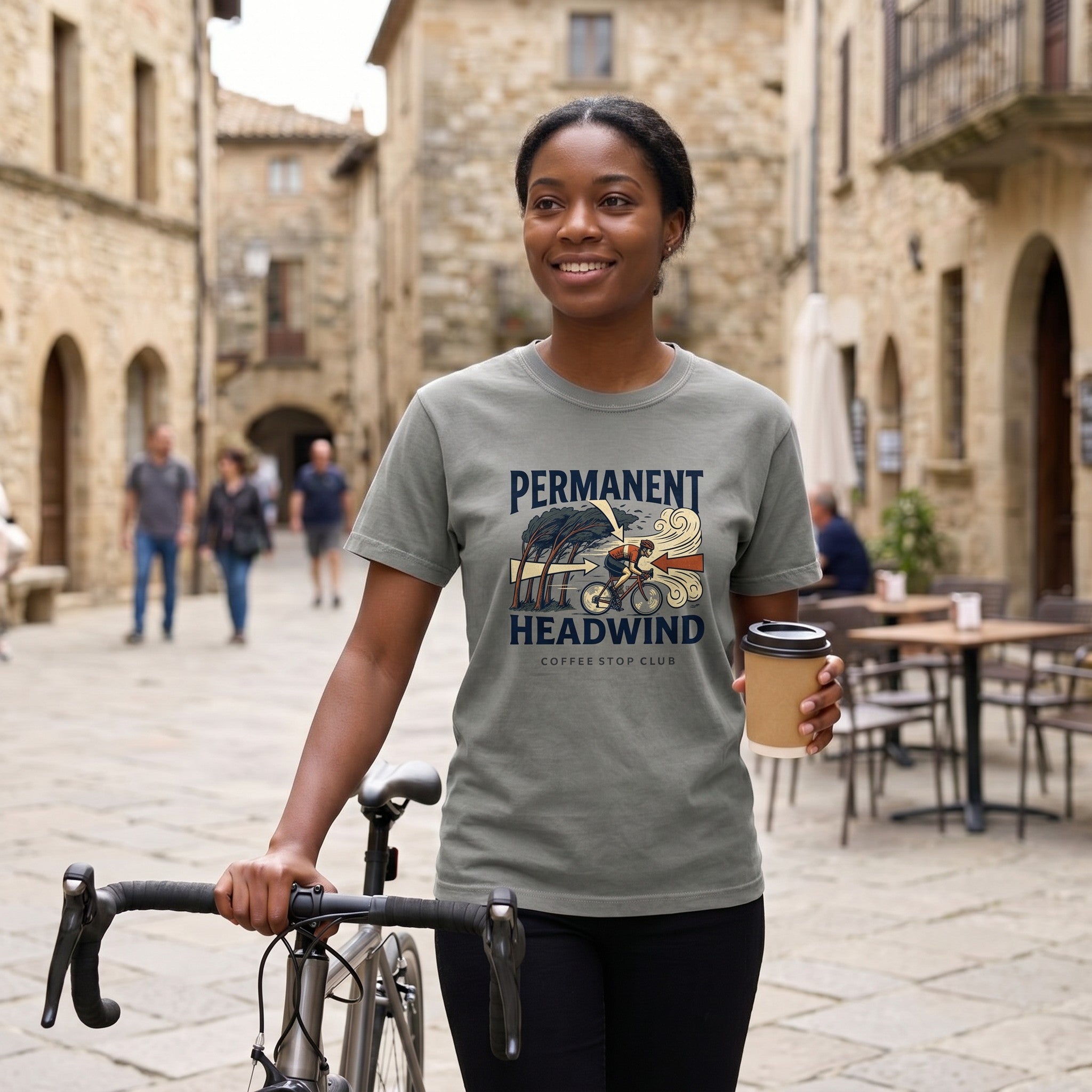 Permanent Headwind T-Shirt — Grey lifestyle