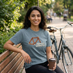 Perfect Geometry T‑Shirt — Ice Blue lifestyle