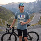 L'Arrivée TdF Cycling T-Shirt — Ice Blue lifestyle