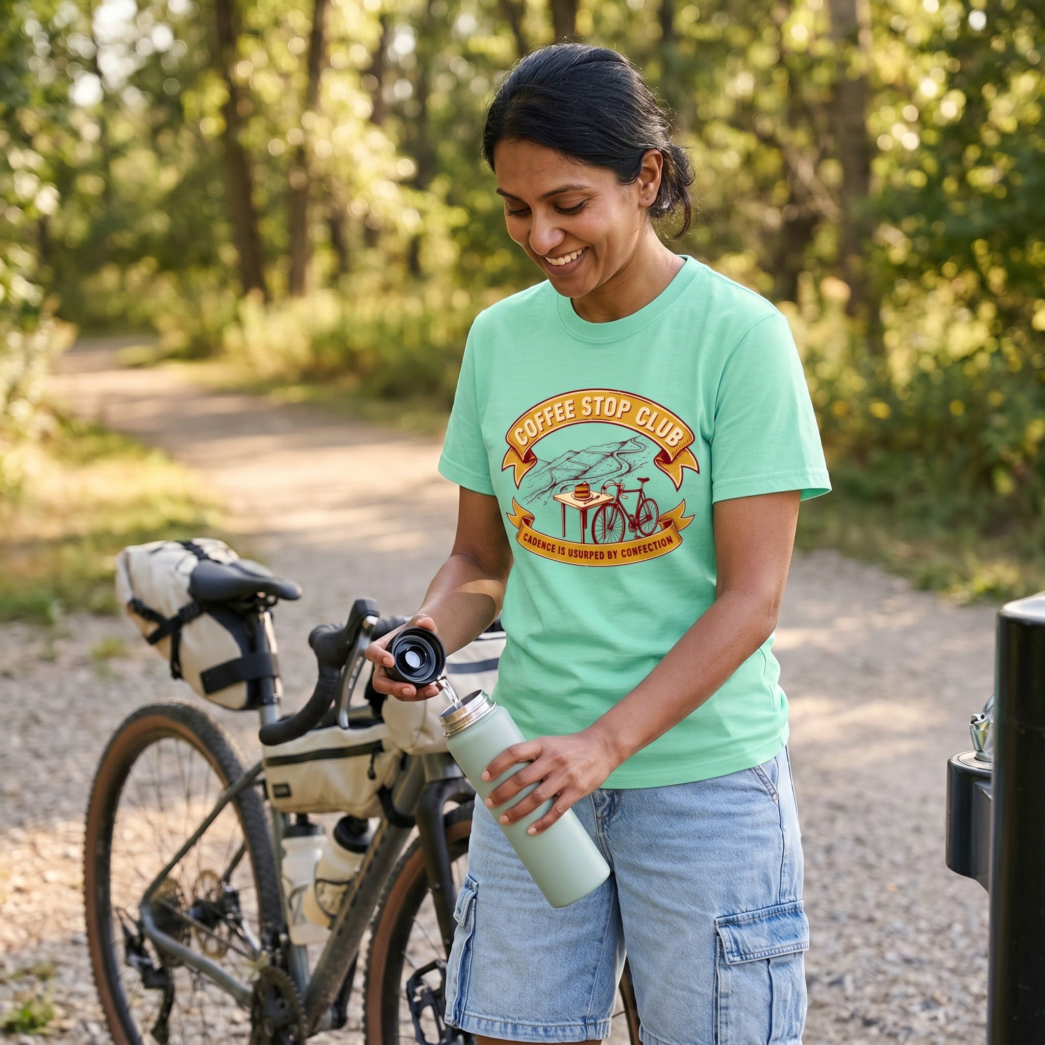 Cadence Confection Cycling T‑Shirt — Island Reef lifestyle