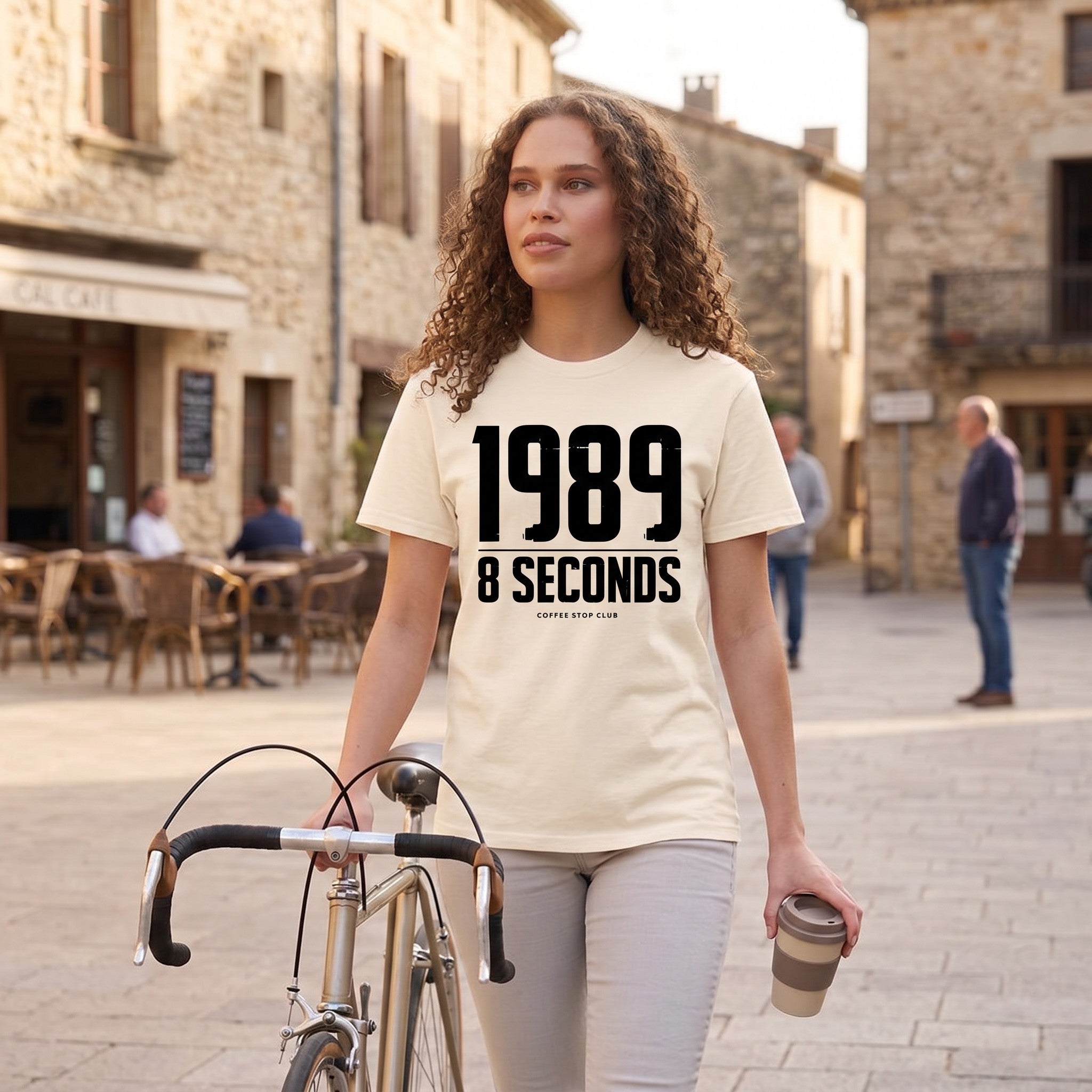 1989 in 8 Seconds T-Shirt — Ivory lifestyle