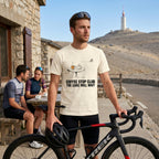 Cake Will Wait Cycling T-Shirt — Ivory lifestyle