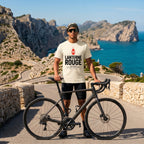 I May Be Slow Cyclist T-Shirt — Ivory lifestyle