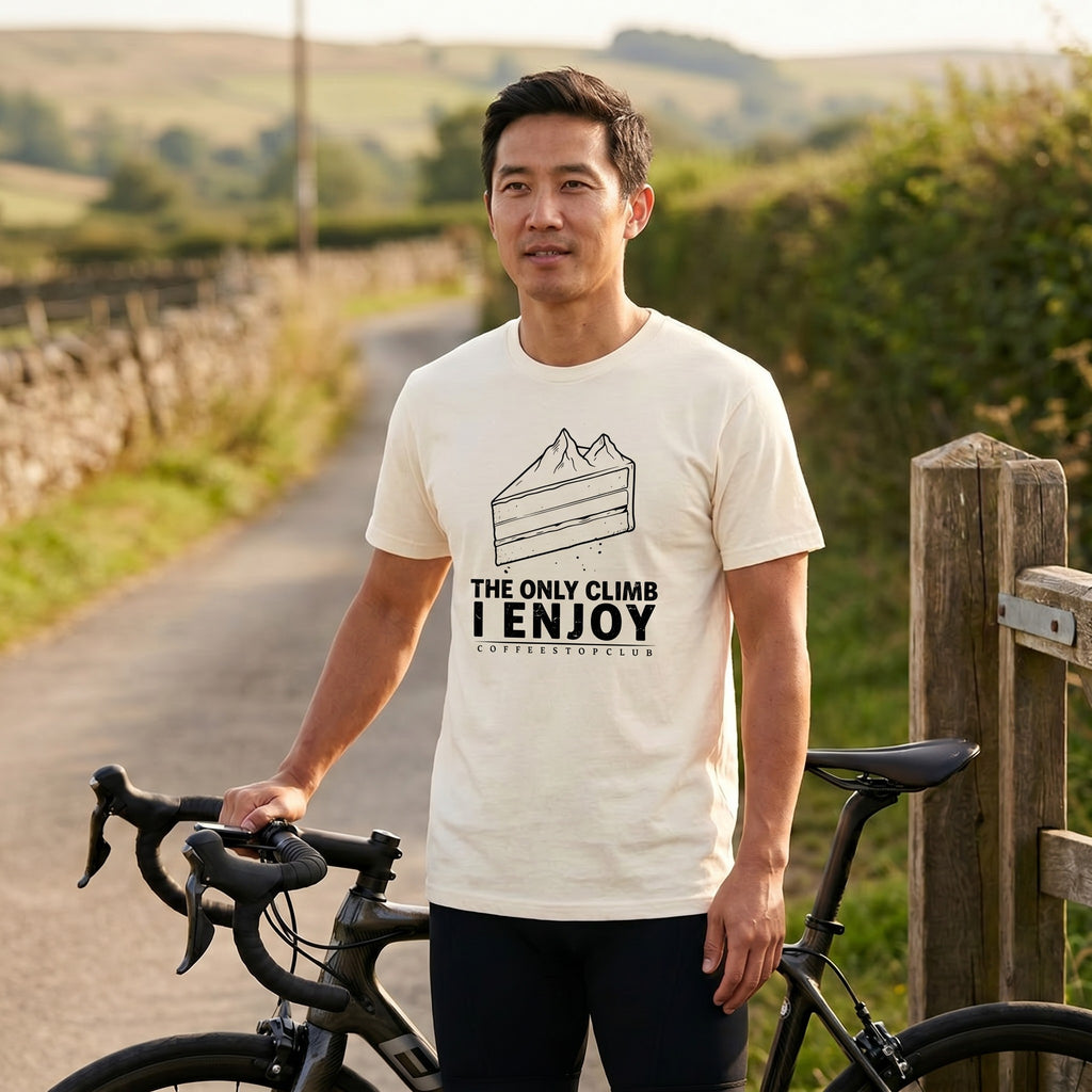 Only Climb Cycling T-Shirt — Ivory lifestyle