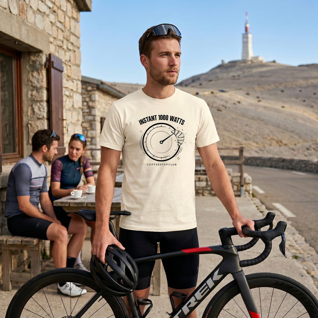 Instant 1,000 Watts Cycling T-Shirt — Ivory lifestyle