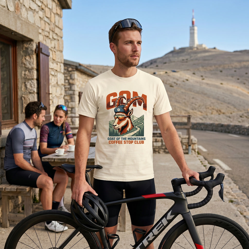 G.O.A.T.M Cycling T-Shirt — Ivory lifestyle