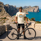 Wheel Base Cycling T-Shirt — Ivory lifestyle