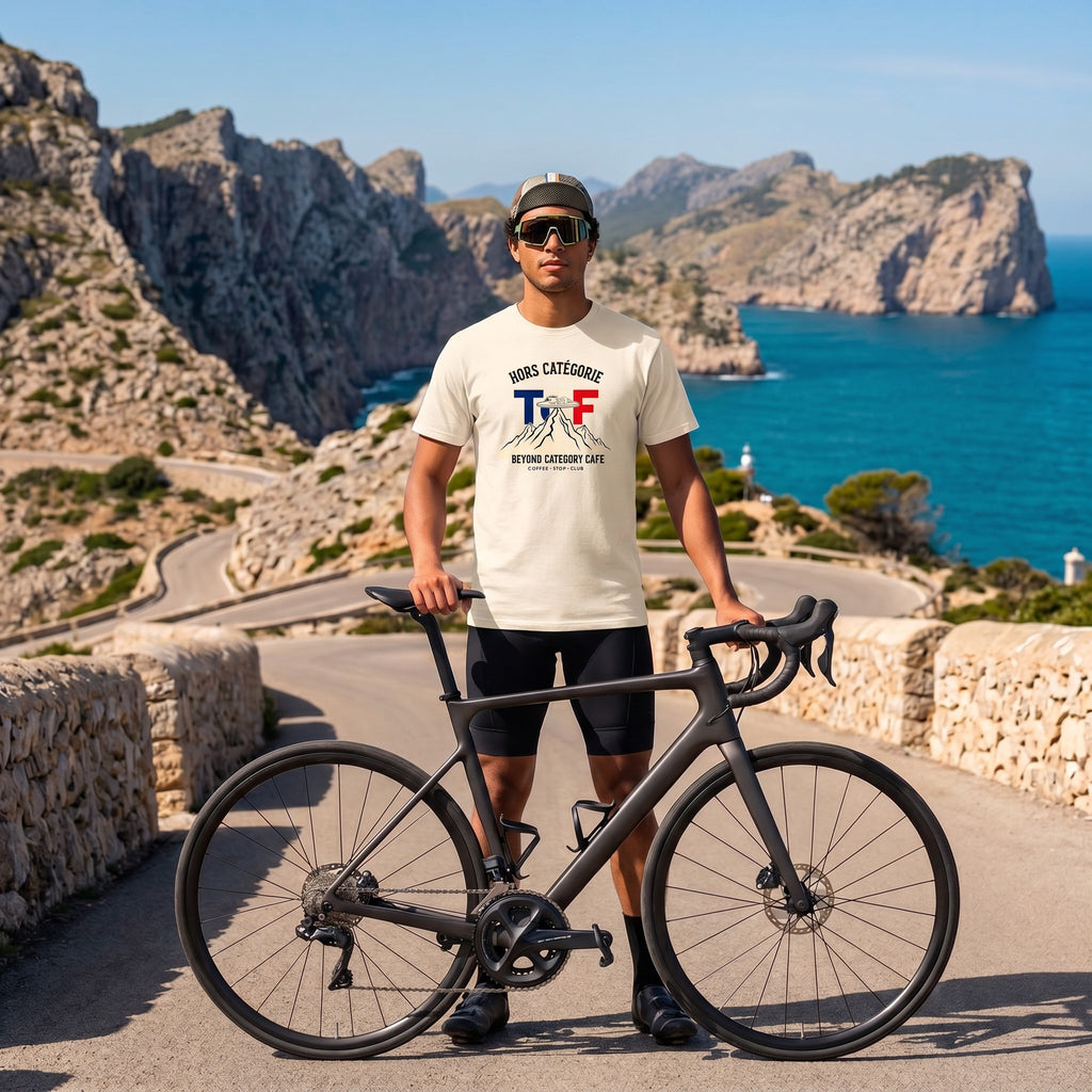Hors Catégorie TdF Cycling T-Shirt — Ivory lifestyle