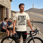 Sticky Bottle TdF Cycling T-Shirt — Ivory lifestyle