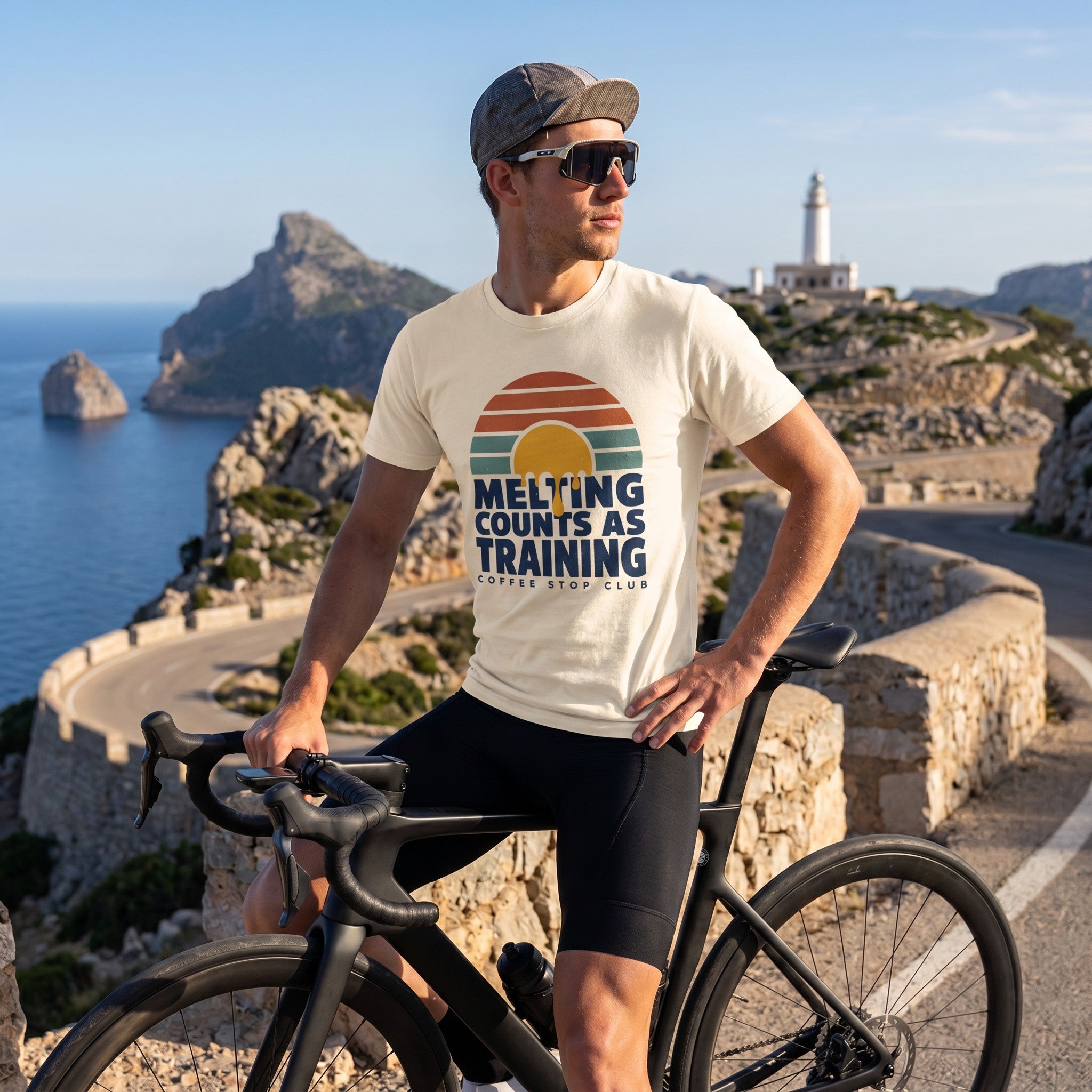 Melting Counts Cycling T-Shirt — Ivory lifestyle