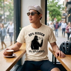 99% Hidden 1% Uploaded Cycling T-Shirt — Ivory lifestyle