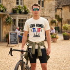 Stage Winner TdF Cycling T-Shirt — Ivory lifestyle