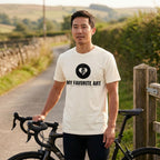 Latté Art Cycling T-Shirt — Ivory lifestyle
