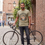 Self-Deprecating Cyclist T-Shirt — Khaki lifestyle