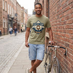 The Coffee Stop Club T‑Shirt — Khaki lifestyle