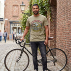 Never Pass a Café T‑Shirt — Khaki lifestyle