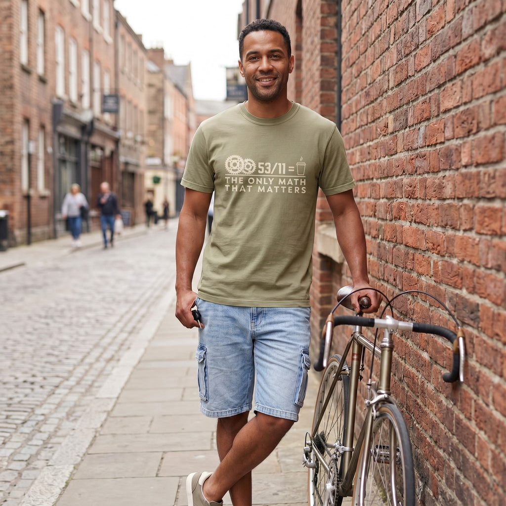 53/11 Matters T‑Shirt — Khaki lifestyle