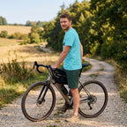 Adventure Is Out There Cycling T-Shirt — Lagoon Blue lifestyle