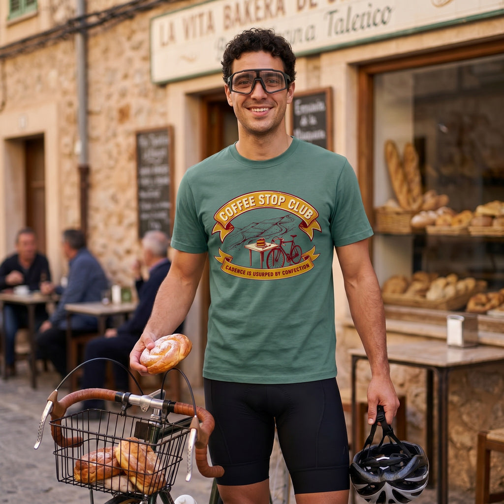 Cadence Confection Cycling T‑Shirt — Light Green lifestyle