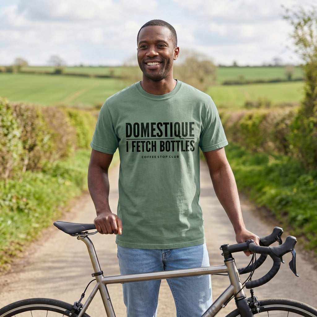 Domestique Tour T‑Shirt — Light Green lifestyle