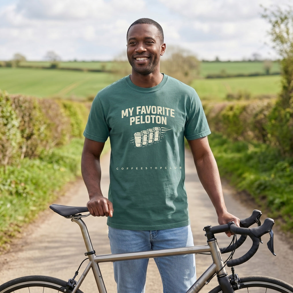 Favorite Peloton T‑Shirt — Light Green lifestyle