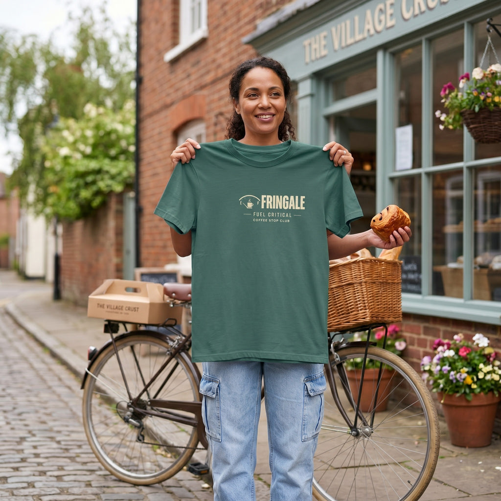 Fringale Fuel Critical Tour T‑Shirt — Light Green lifestyle